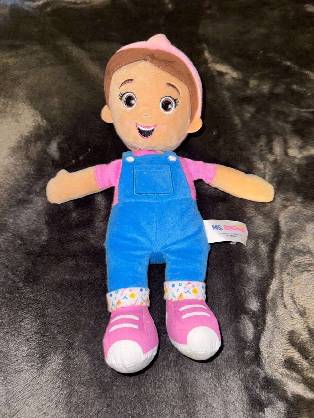 Ms. Rachel Cuddle & Comfort Doll Plush Doll Pink Blue Overalls